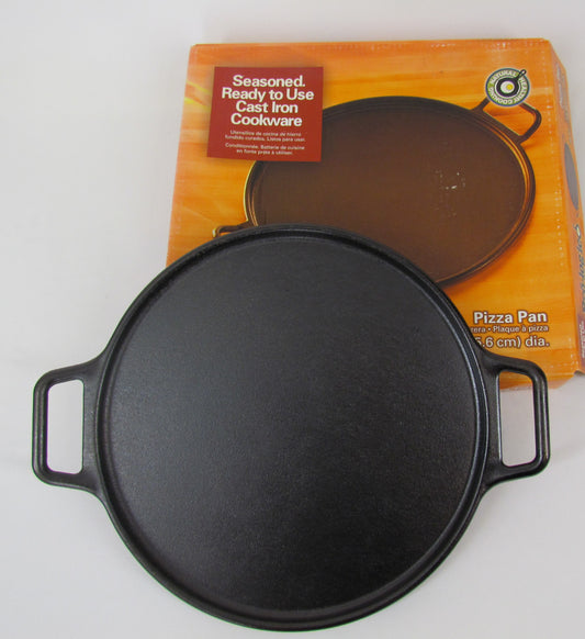 Lodge Pro Logic Cast Iron Pizza Pan, 14” w/recipes