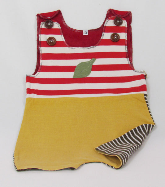 Madrone Berries 1-pc Short Jumper Stripes, Medium