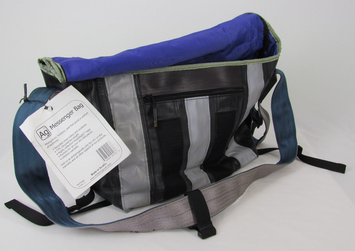 Alchemy Goods Messenger Bag, Amethyst Lining/Sage Trim