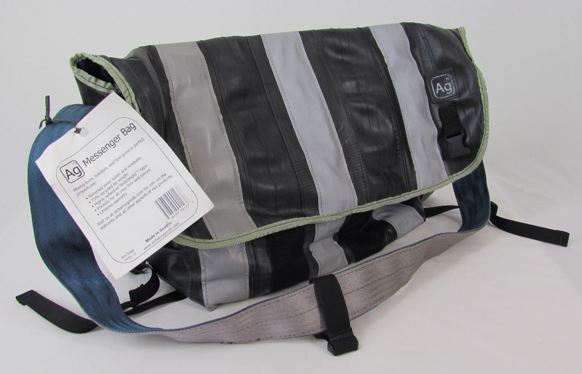 Alchemy Goods Messenger Bag, Amethyst Lining/Sage Trim