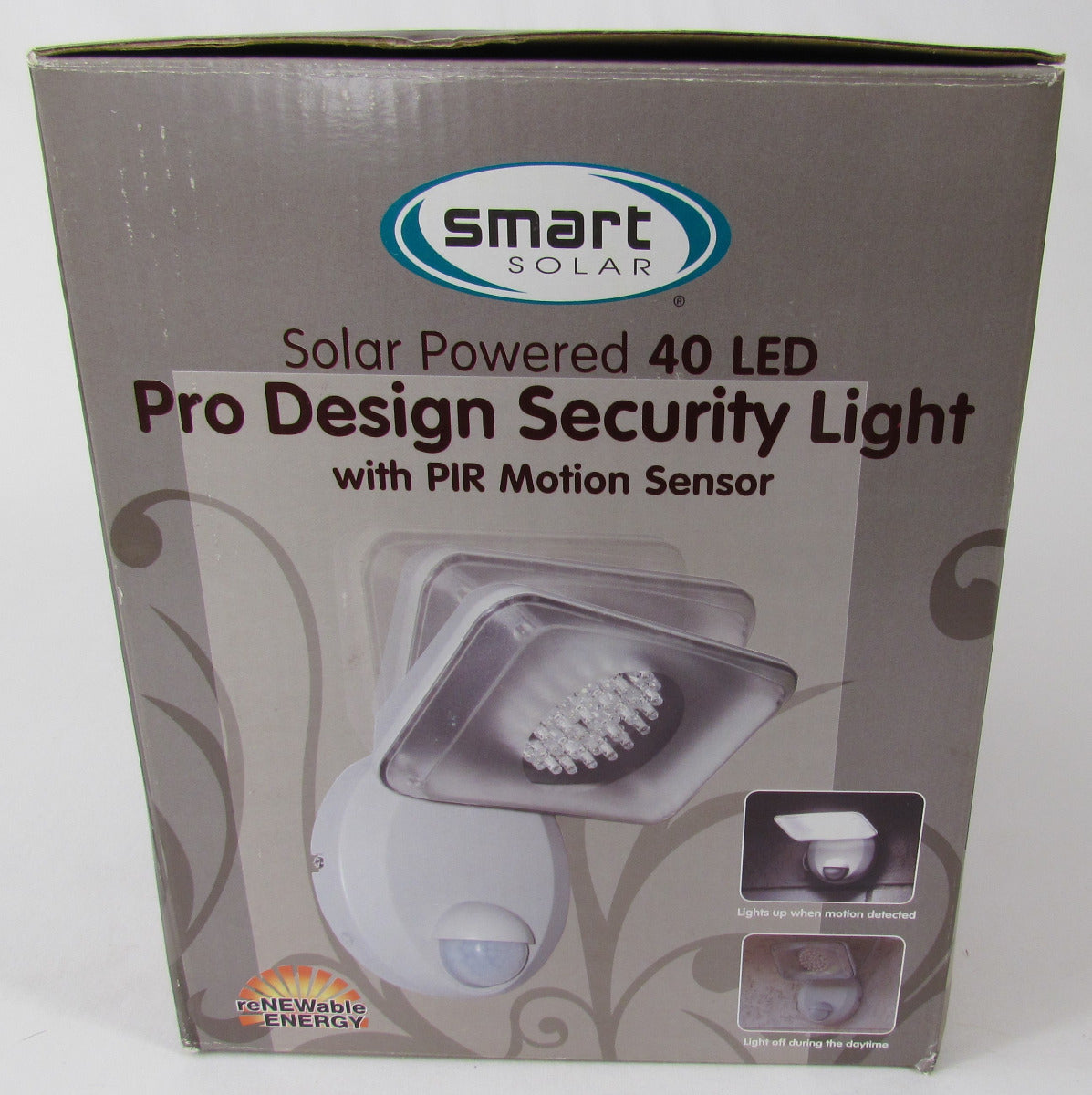 Smart Solar Pro Design Security Light with PIR Motion Sensor
