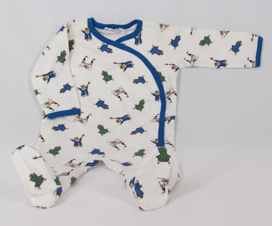 Under the Nile Side Snap Footie – Little King
