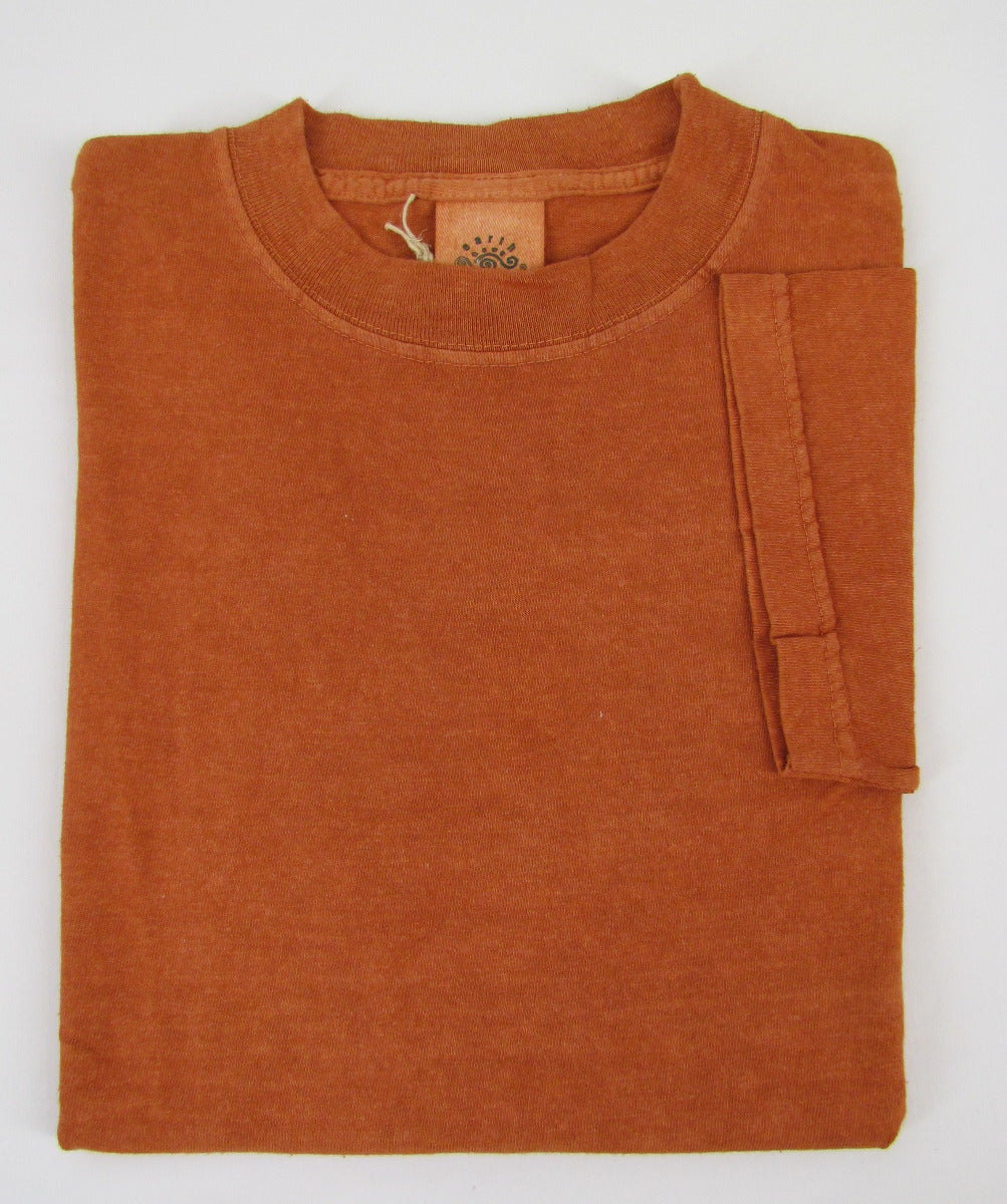Earth Creations Short Sleeve T 100% Organic Cotton, Clay Dyed, Blank