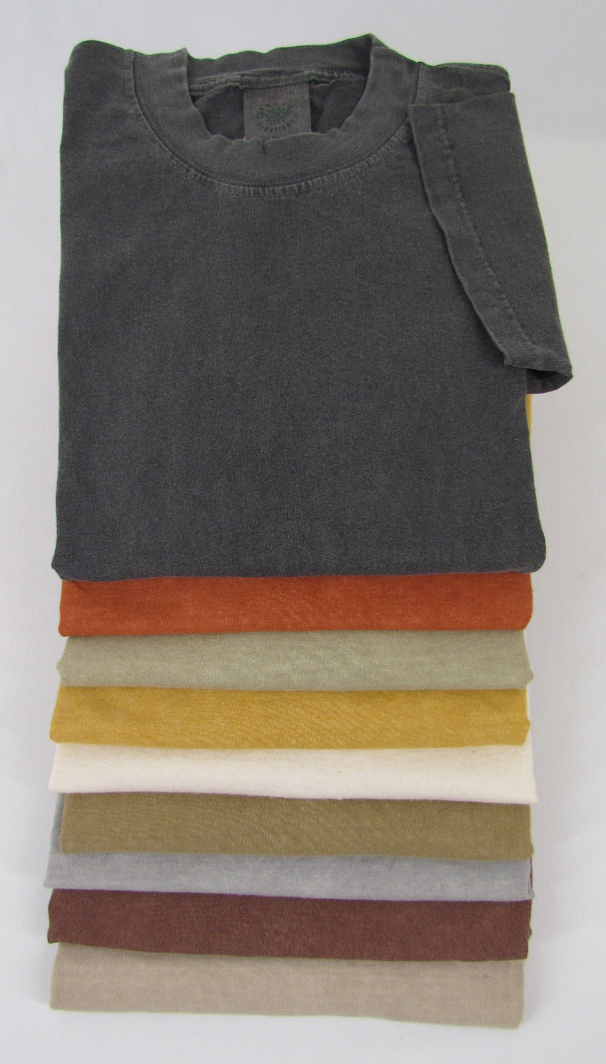 Earth Creations Short Sleeve T 100% Organic Cotton, Clay Dyed, Blank