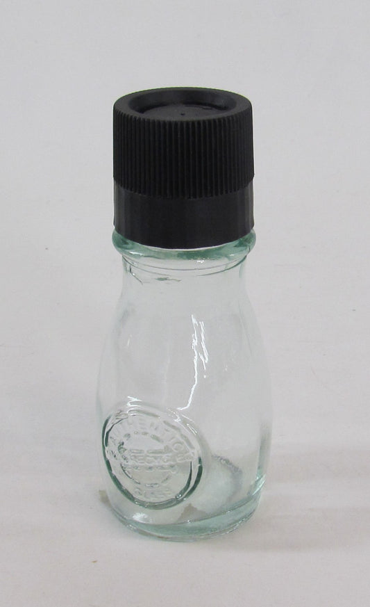 “Authentic” Pepper Mill – 4 oz – clear glass