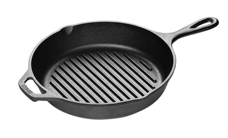 Lodge Logic Cast Iron Ribbed Grilling Pan 10-1/4” dia