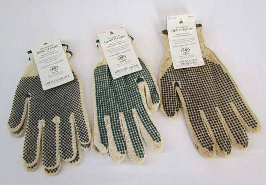 Hemp Hands Gloves with PVC Gripping Dots