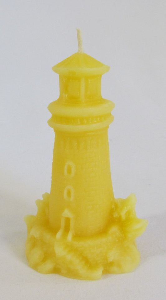 Little Bees Lighthouse Candle