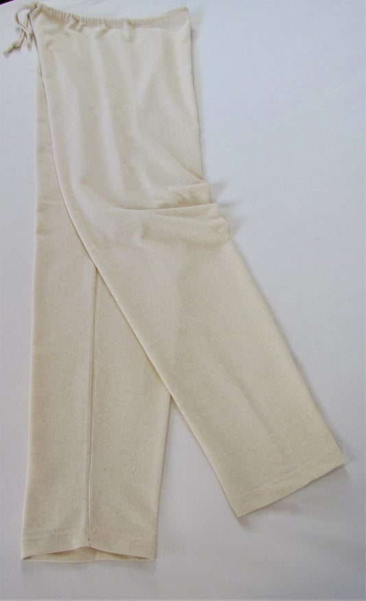 SOS from Texas 100% Organic Cotton Unisex Sweatpants-Tie Waist-Natural